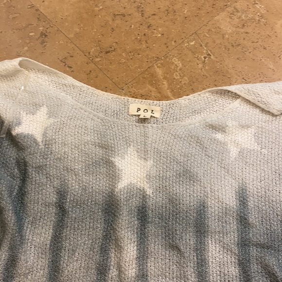 NWOT POL sweater w stars - Picture 3 of 5
